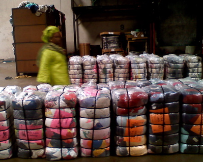 graded used clothing bales